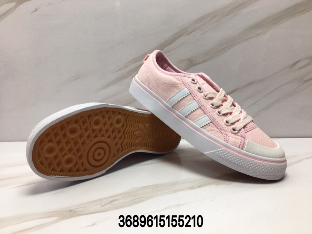 90阿迪达斯三叶草板鞋 NIZZA 小白鞋黑白复古滑板鞋 帆布鞋男女板鞋