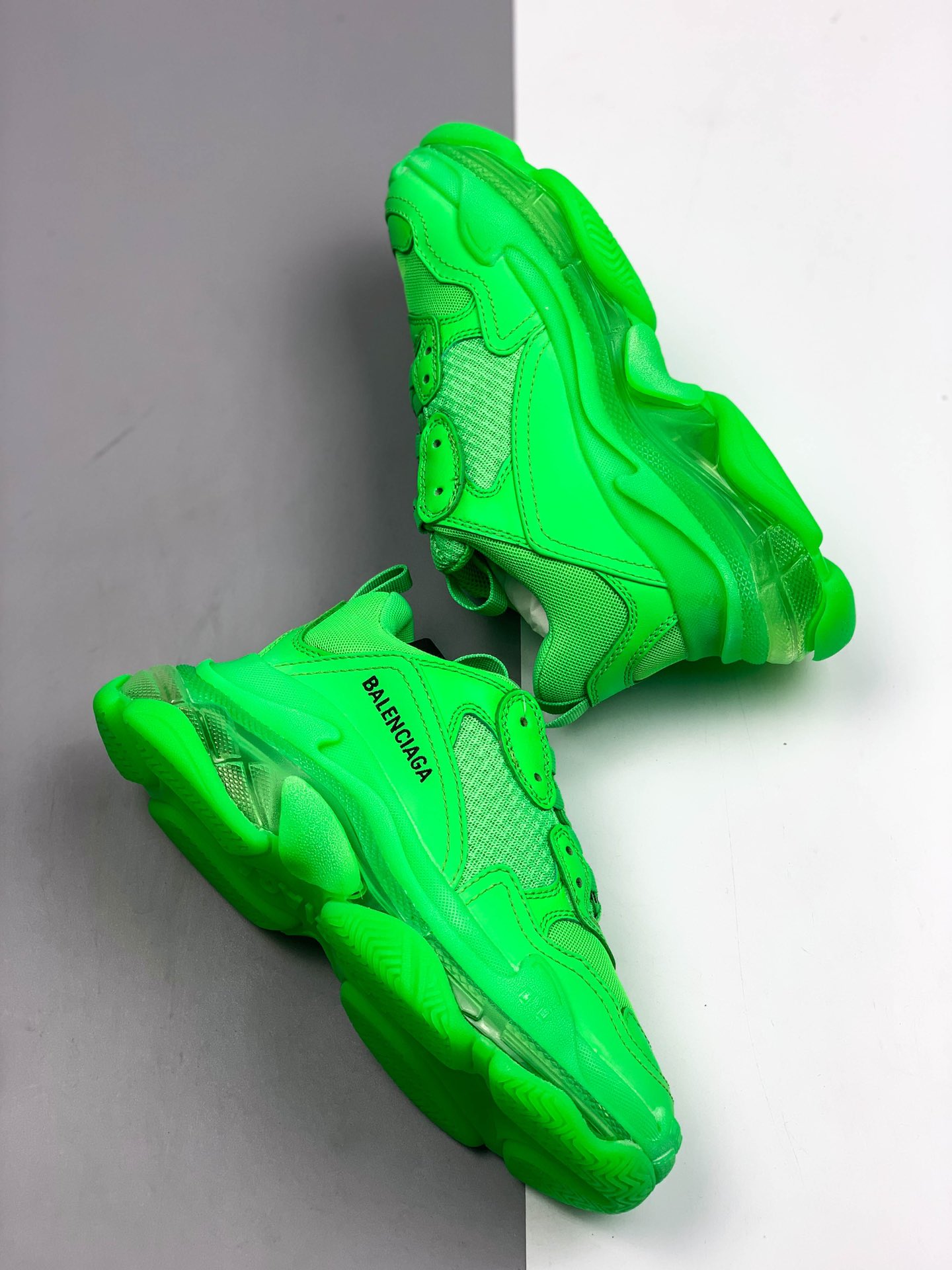 500 巴黎世家/Balenciaga 2020气垫款复古老爹鞋/ 全组合氮气大底 水晶透明底 原厂材质