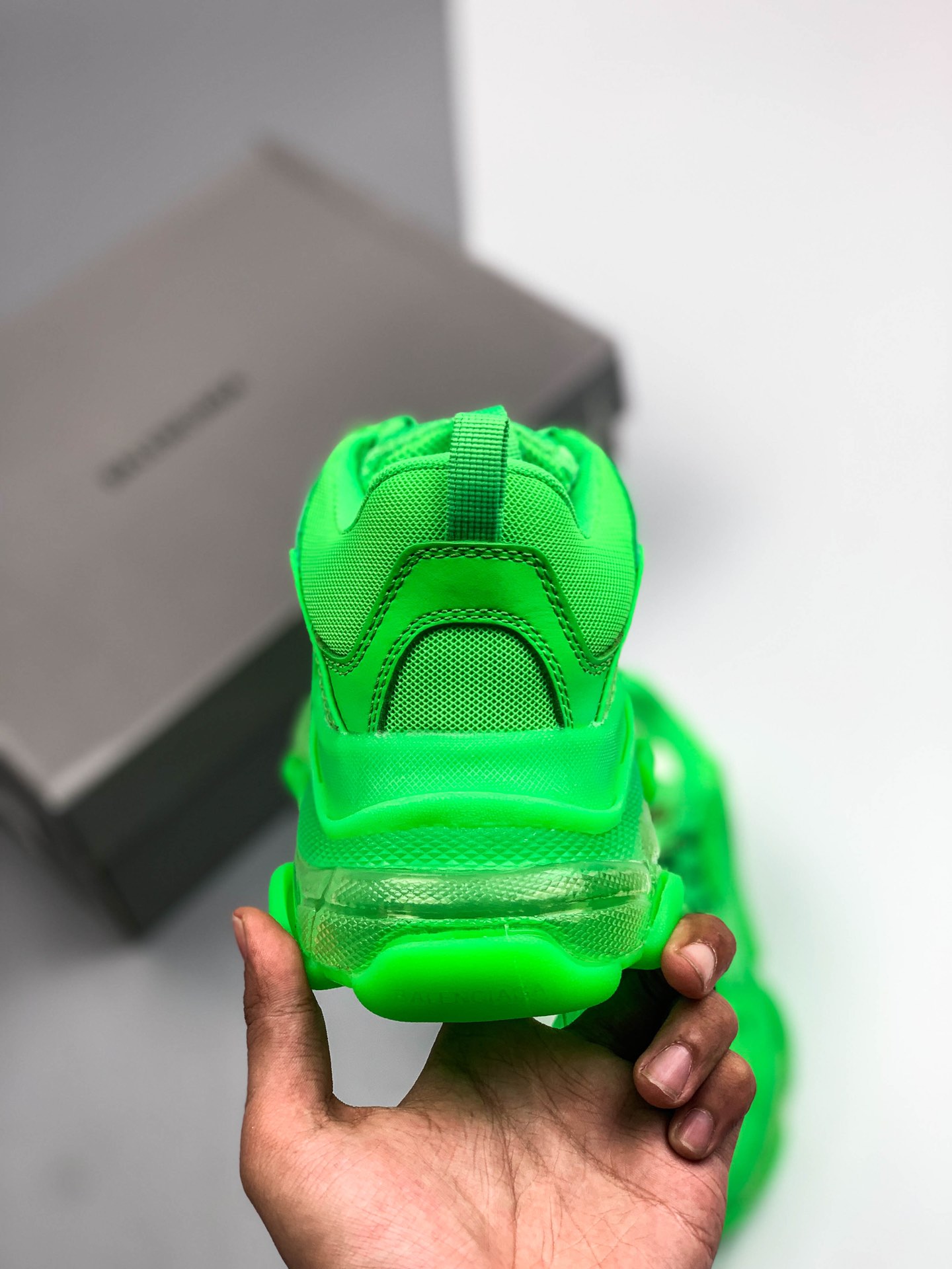 500 巴黎世家/Balenciaga 2020气垫款复古老爹鞋/ 全组合氮气大底 水晶透明底 原厂材质