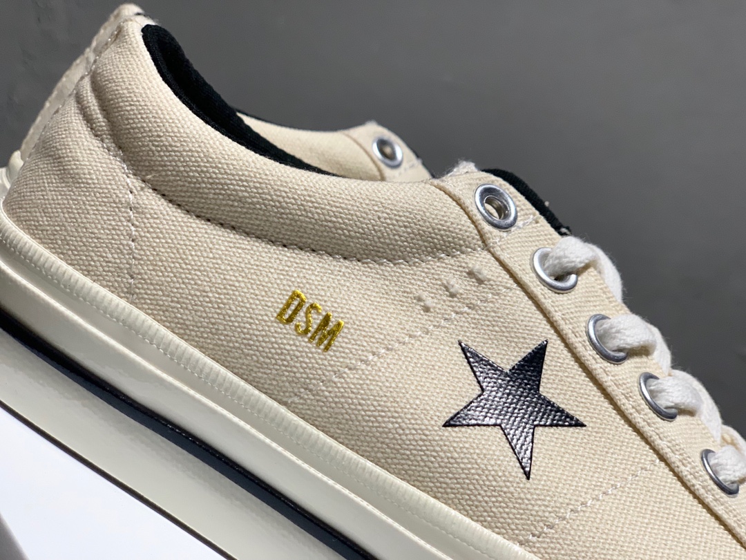 170Converse 匡威 One Star 联名款帆布低帮休闲板鞋 DSM一星 该款由川久保玲开设的时尚品牌集合