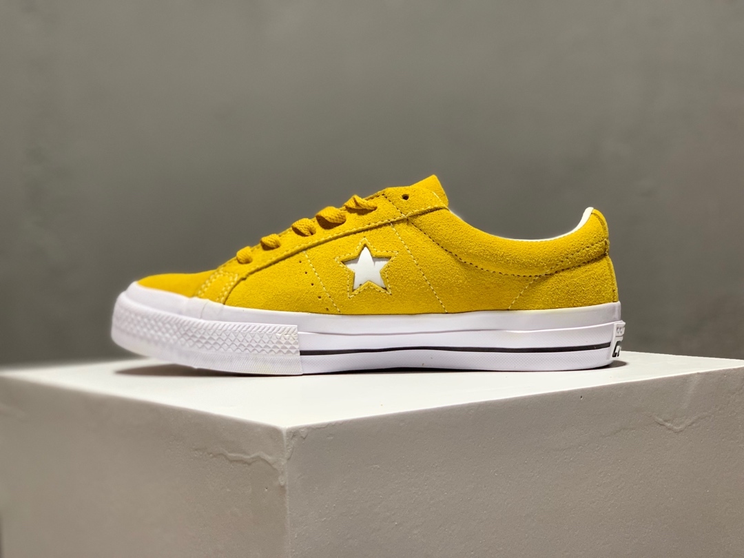 170匡威Converse One Star 经典日产限定木村一星 黄白一星低帮板鞋系列