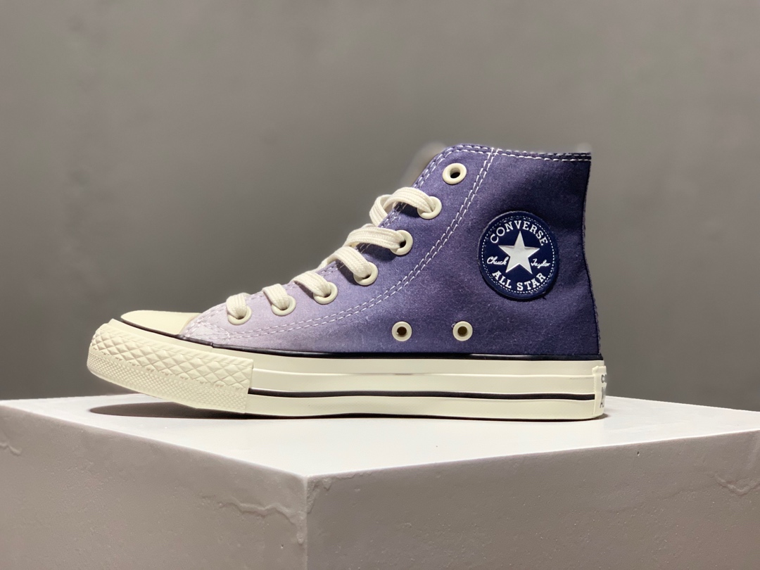 150匡威Converse Chuck Taylor All Star Pastel “灰蓝渐变”明星经典低帮系列休闲百搭硫化板鞋男女鞋原盒