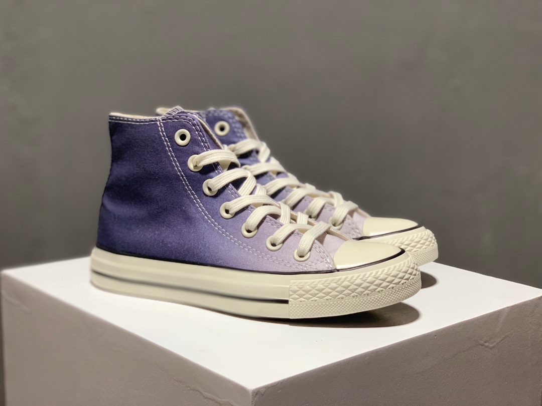 150匡威Converse Chuck Taylor All Star Pastel “灰蓝渐变”明星经典低帮系列休闲百搭硫化板鞋男女鞋原盒