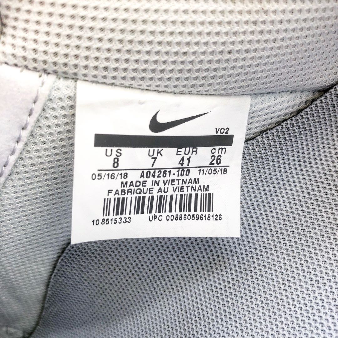 220原装 Nike Air Force 1 '07 LV8AF1空军一号低帮 AO4261-100白红黑爆裂纹 海外限定