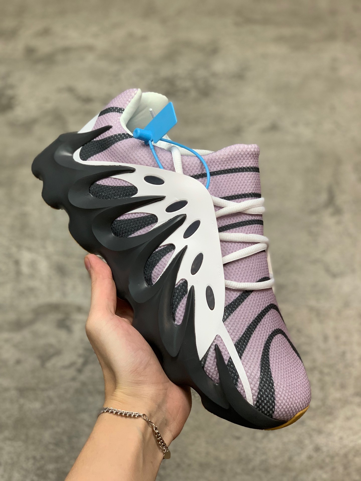 380公司级 阿迪达斯/Adidas Yeezy451  Boost 椰子451 爆米花缓震鞋底 顶级真爆  透气网面 复古运动跑鞋