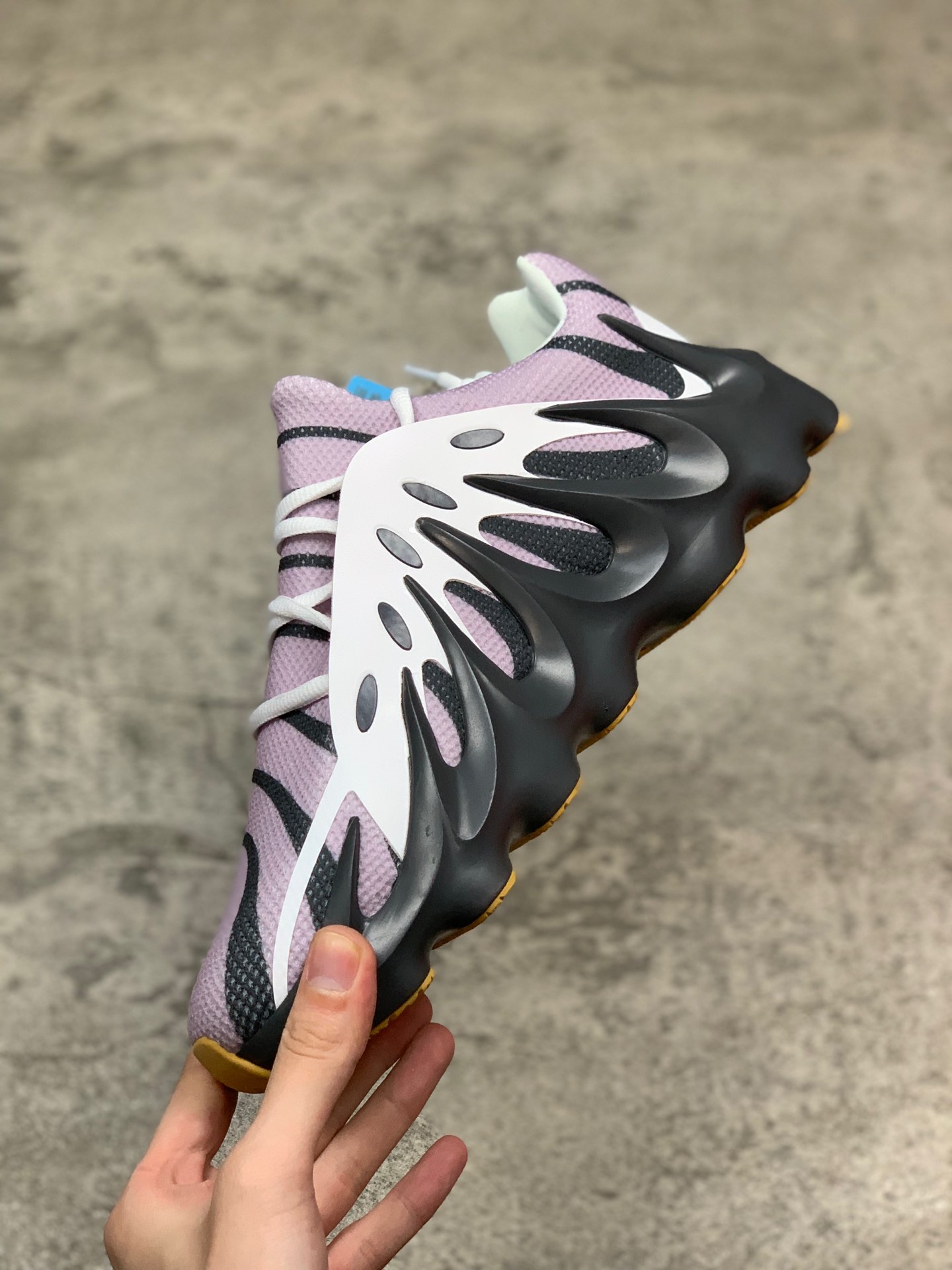 380公司级 阿迪达斯/Adidas Yeezy451  Boost 椰子451 爆米花缓震鞋底 顶级真爆  透气网面 复古运动跑鞋