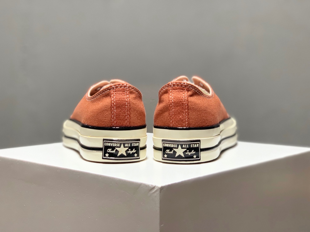 140匡威Converse  Chuck 1970s低帮 砖红系带版型