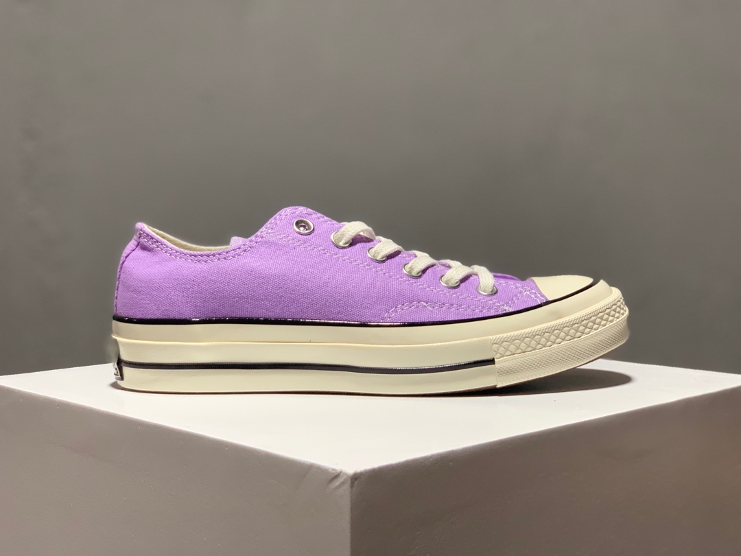 140匡威Converse  Chuck 1970s低帮 紫罗兰系带版型
