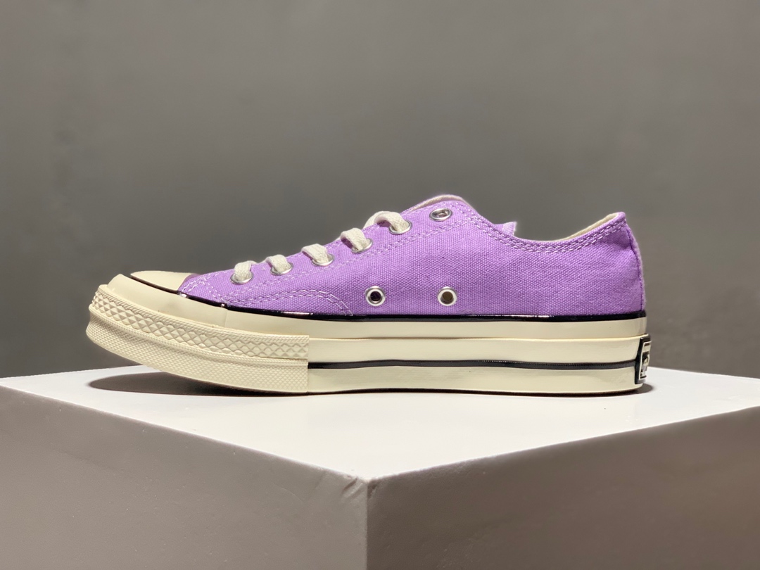 140匡威Converse  Chuck 1970s低帮 紫罗兰系带版型