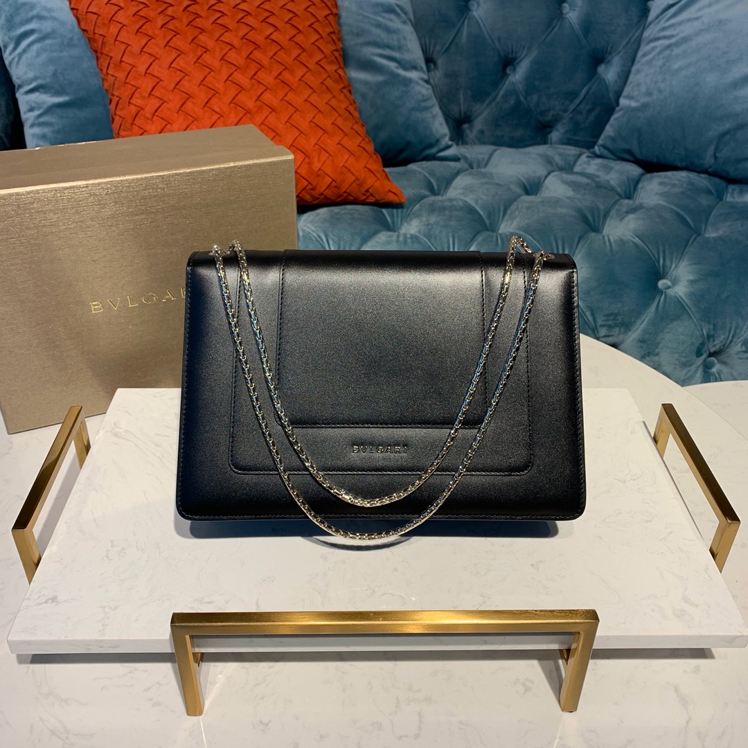 BVLGARI宝格丽Serpenti系列进口原单牛皮单肩包38326