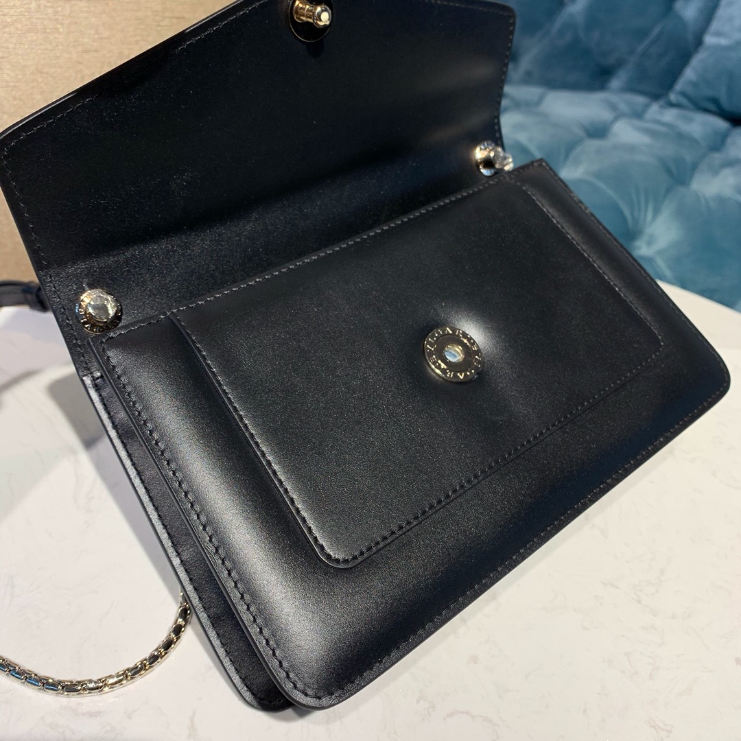 BVLGARI宝格丽Serpenti系列进口原单牛皮斜挎包61885