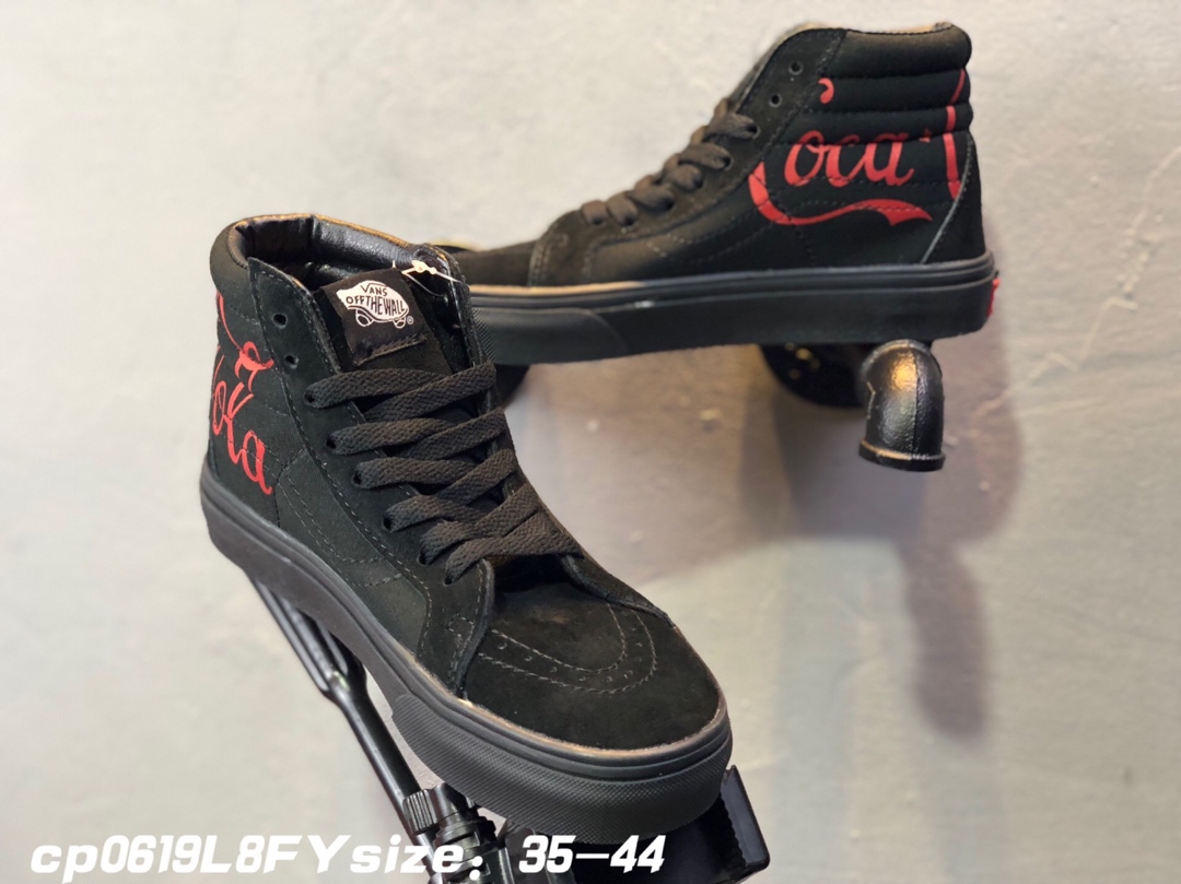 90万斯Vans x Coca Cola OLD Skool  可口可乐 合作限量款 真反绒皮+帆布 紫光防伪标