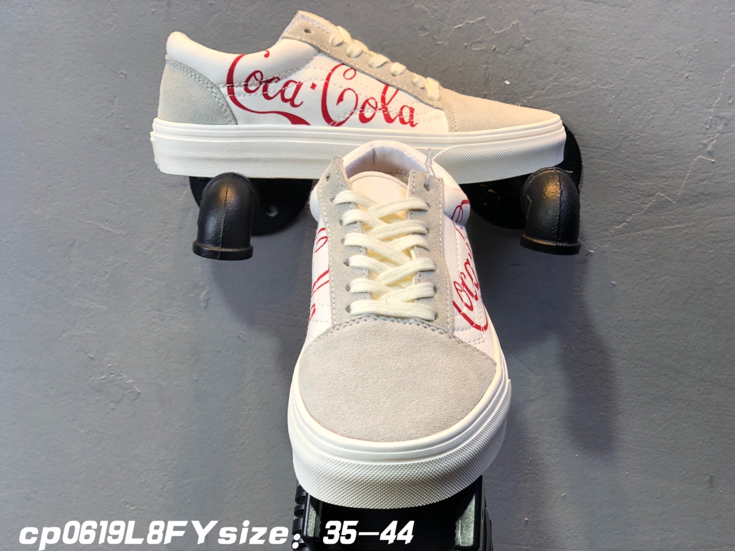 90 万斯Vans x Coca Cola OLD Skool  可口可乐 合作限量款 真反绒皮+帆布 紫光防伪标