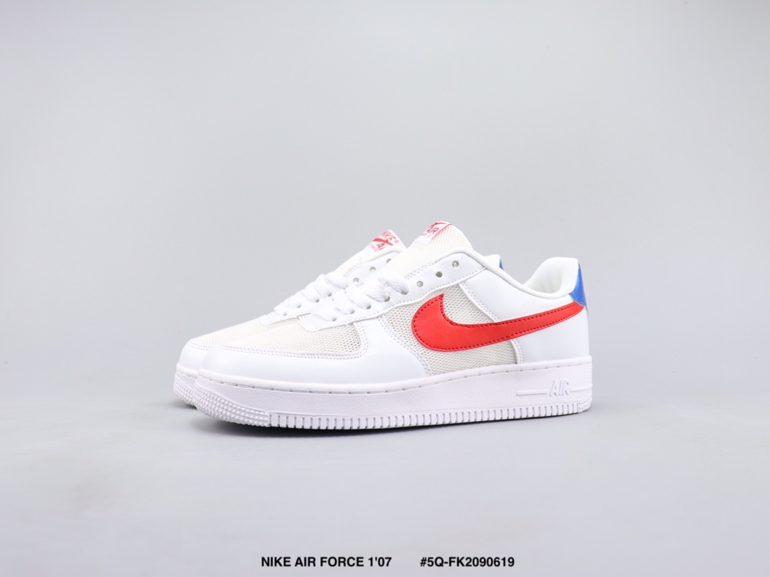 105 NIKE AIR FORCE 1'07 耐克空军一号低帮板鞋 皮革织物拼接材质