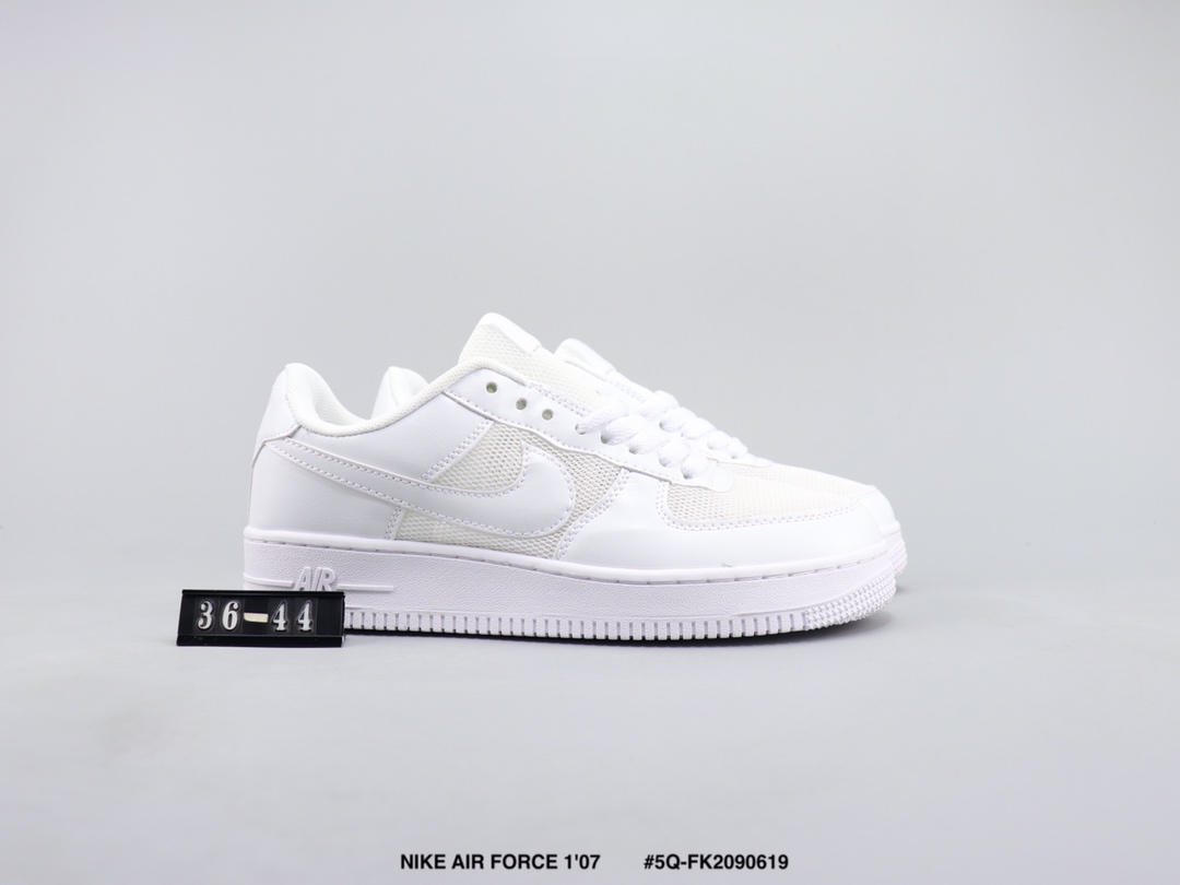105 NIKE AIR FORCE 1'07 耐克空军一号低帮板鞋 皮革织物拼接材质