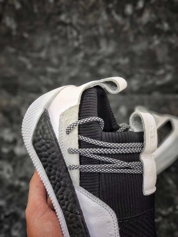 130原装渠道 Adidas Harden LS 2 Buckle AC7440 哈登 黑白 LS 2 Lace场上实战耐磨篮球鞋