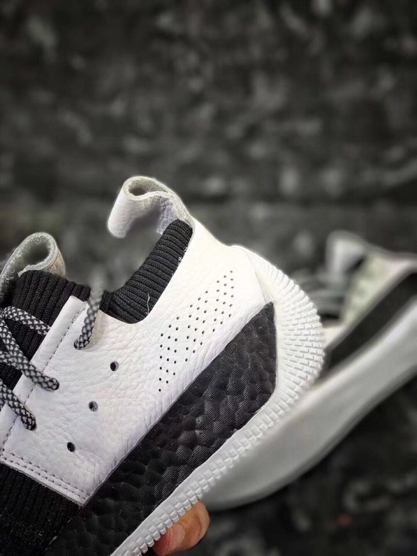 130原装渠道 Adidas Harden LS 2 Buckle AC7440 哈登 黑白 LS 2 Lace场上实战耐磨篮球鞋