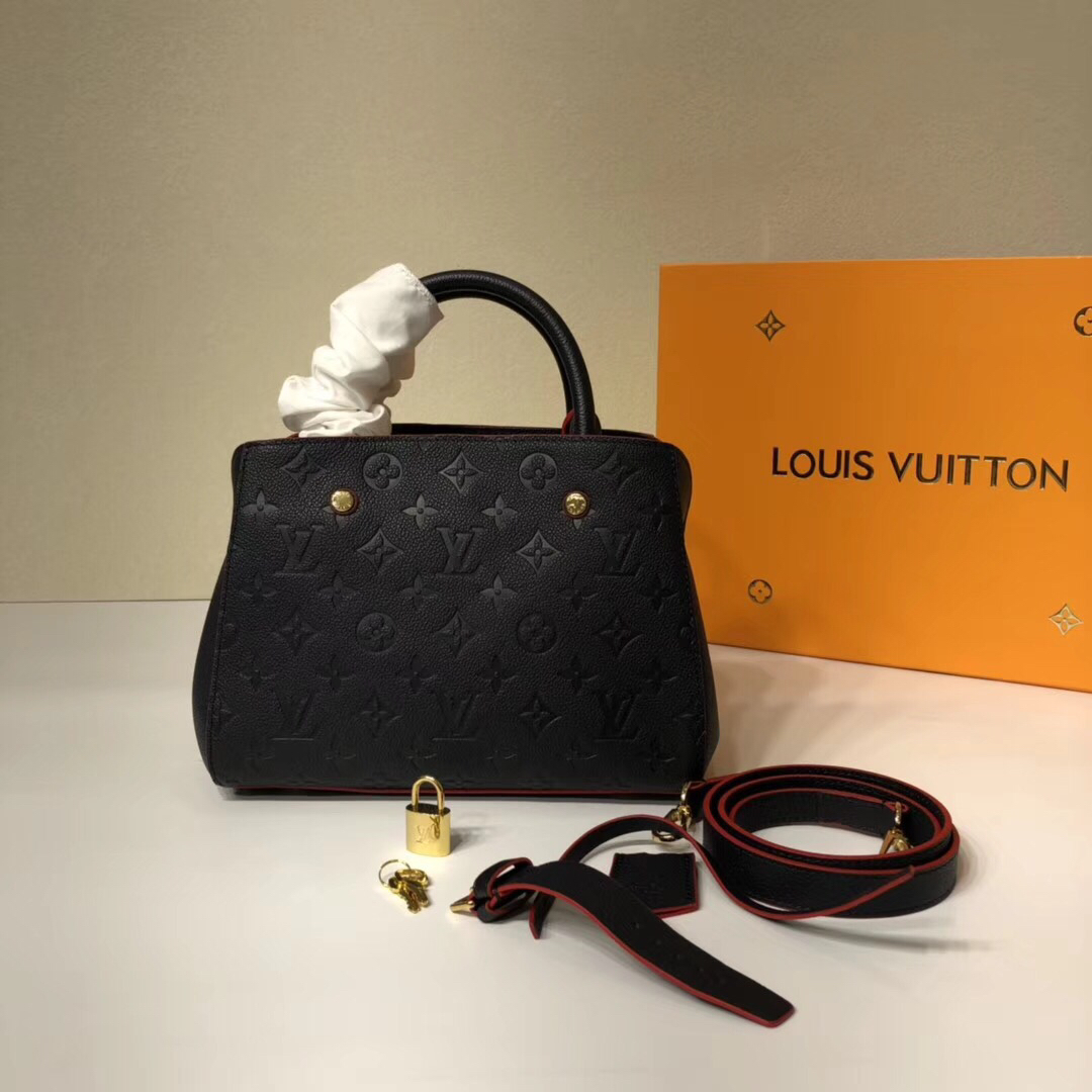 Louis Vuitton LV Montaigne BB Bags Handbags Empreinte​ Cowhide Fabric