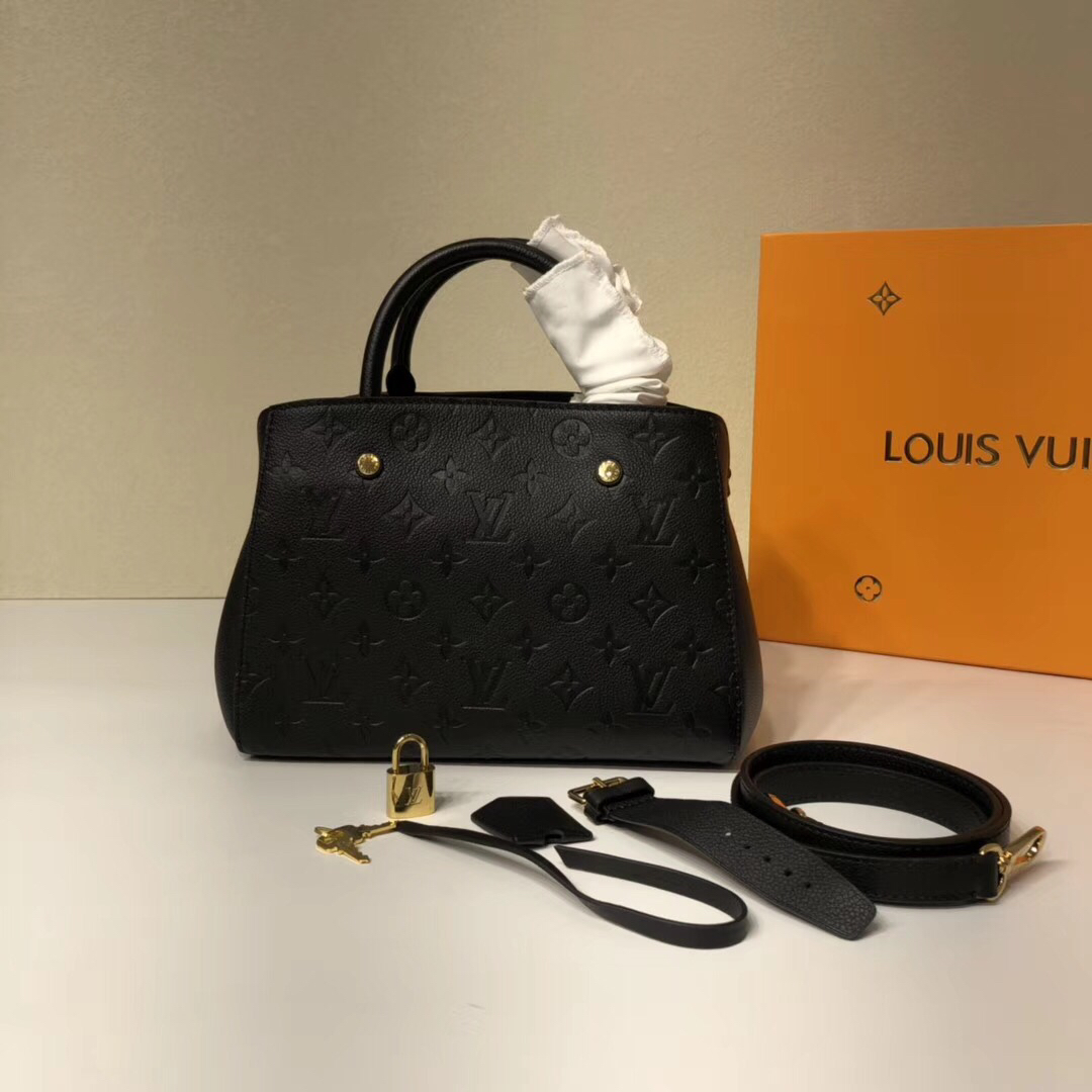 for sale online
 Louis Vuitton LV Montaigne BB Bags Handbags Empreinte​ Cowhide Fabric