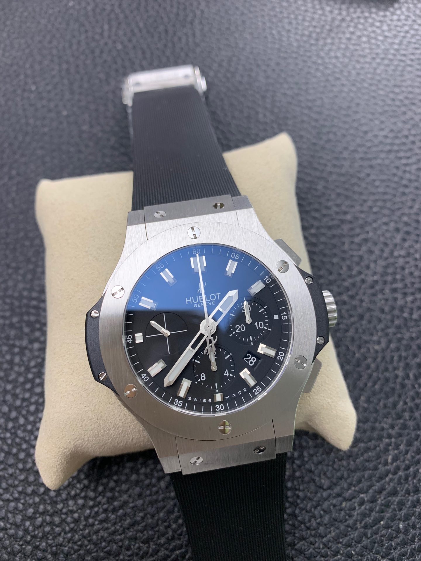 [HUBLOT Watches]v6 Hengbao Big Bang steel shell black surface 7750 corrected 4