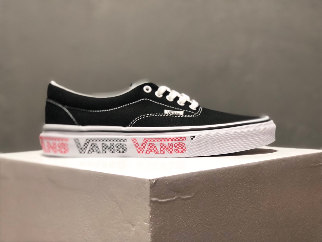 160硫化版本出货！万斯Vans Authentic AUT ERA  “VANS”侧边字滑板鞋 原厂硫化大底
