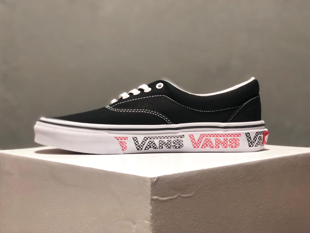 160硫化版本出货！万斯Vans Authentic AUT ERA  “VANS”侧边字滑板鞋 原厂硫化大底