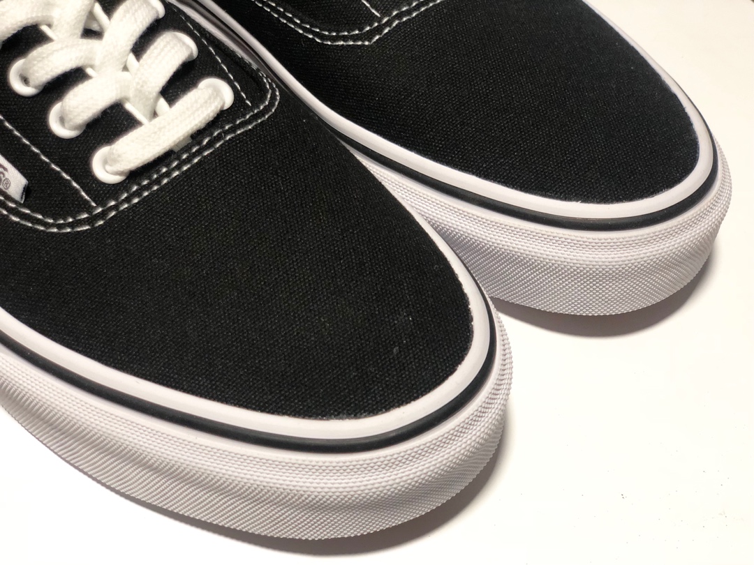 160硫化版本出货！万斯Vans Authentic AUT ERA  “VANS”侧边字滑板鞋 原厂硫化大底