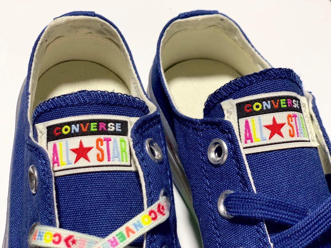 170Converse Chuck Taylor 1970s OX匡威 经典改良低帮帆布板鞋 帆布彩虹果冻 深海蓝 货号：165613C