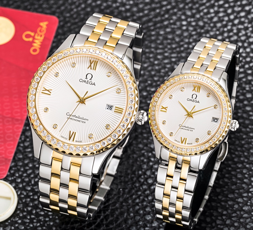 NO:726271,It is the best choice to give only one person to your loved one as a gift to your other half in your lifetime. OMEGA has specially launched the Diefei men's and women's couple watch. The watch is simple and elegant without losing the calm and elegant gentleman's demeanor!  The simple dial design shows a timeless classic taste. The sapphire glass mirror is transparent and beautiful. The sapphire scratch-resistant mirror has a built-in original imported movement. It has excellent quality and zero faults. It is a simple watch with strong practicality for couples. The size is 41mm for men and 33mm for women. The 316L stainless steel case is finely polished and has a bright luster!  A commemorative gift for a perfectly harmonious couple, omega19860909为爱的人一生只送一人送给另一半的不二之选 欧米茄OMEGA特别推出蝶飞男女情侣款腕表,表款简洁大气而不失从容优雅的绅士风度！简约的表盘设计,呈现出永不过时的经典品位,蓝宝石玻璃镜面,通透美观,蓝宝石防刮花镜面,内置原装进口机芯,品质优异,零故障为简约的腕表实用性强情侣款尺寸男41mm,女33mm.316L精钢表壳,精细的抛光打磨,光泽明亮！臻致谐美情侣之间的纪念礼物,,omega,Watch