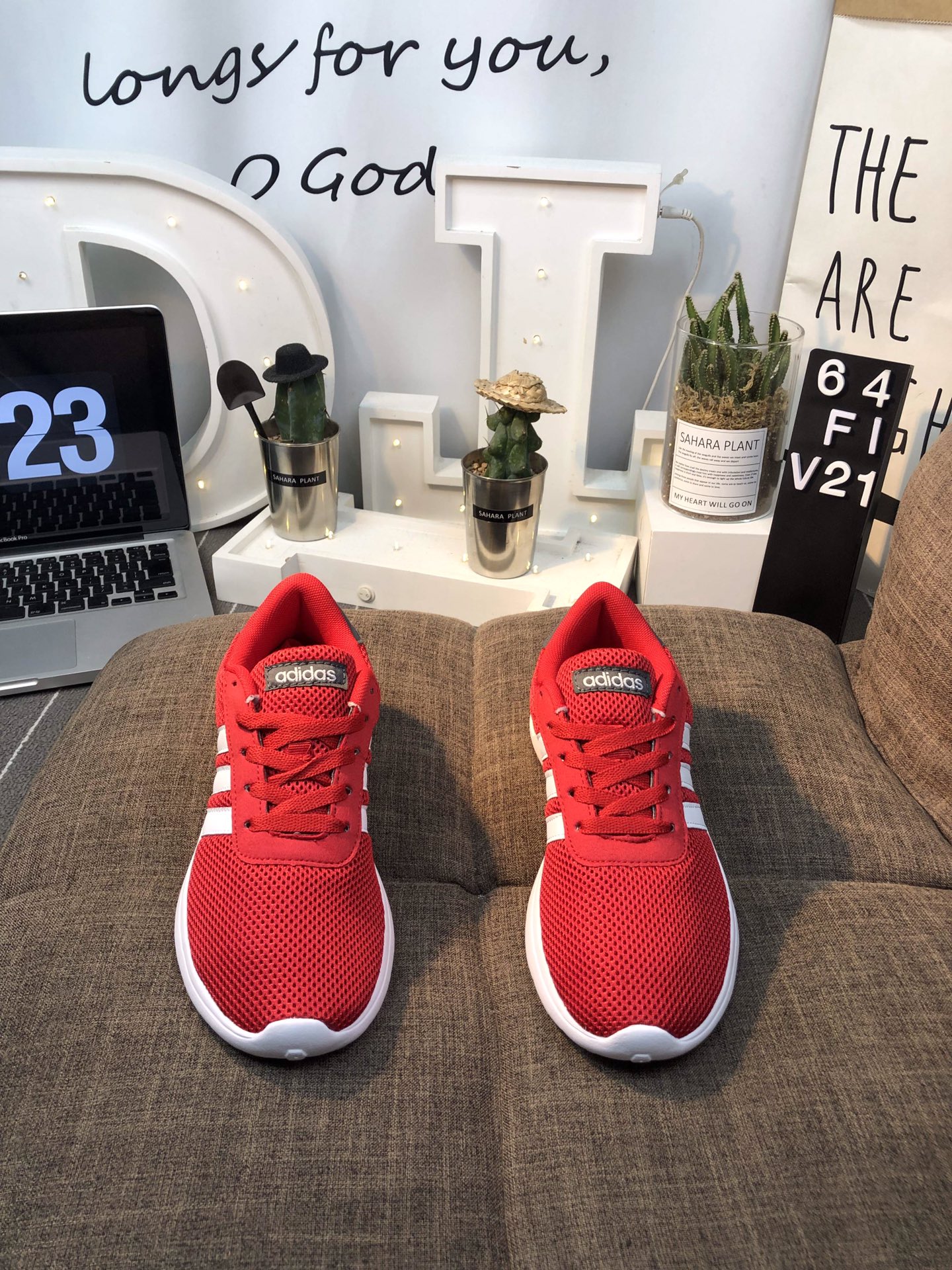 100 真标 Adidas Vl Court 2.0 网面轻跑