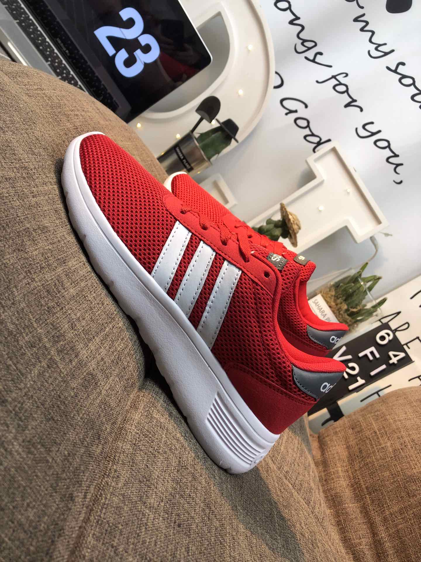 100 真标 Adidas Vl Court 2.0 网面轻跑