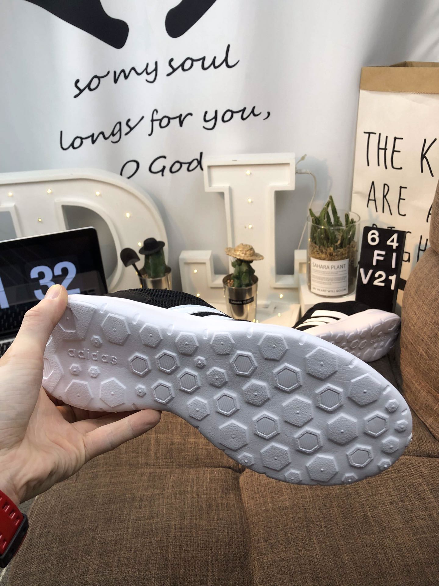 100真标 Adidas Vl Court 2.0 网面轻跑