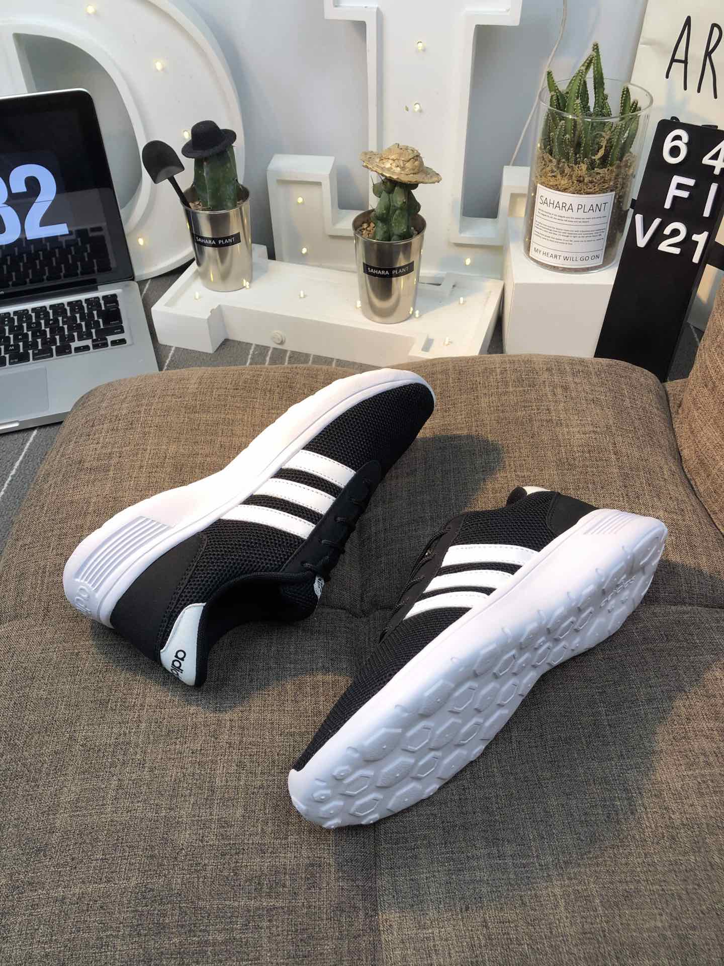 100真标 Adidas Vl Court 2.0 网面轻跑