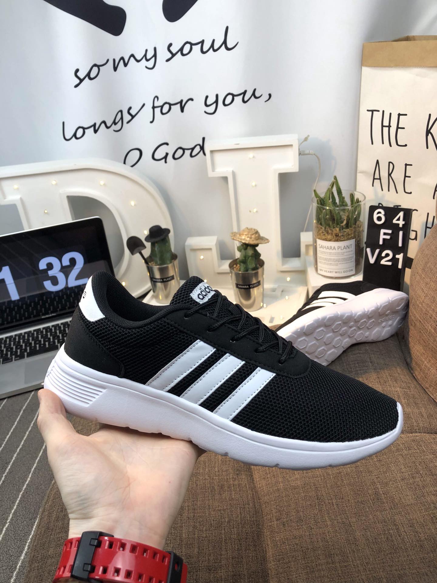 100真标 Adidas Vl Court 2.0 网面轻跑