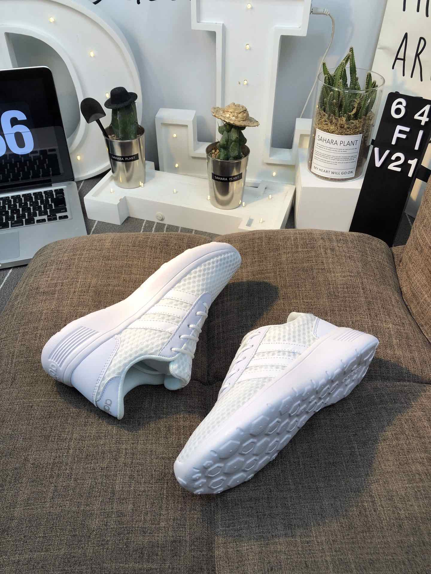 100真标 Adidas Vl Court 2.0 网面轻跑