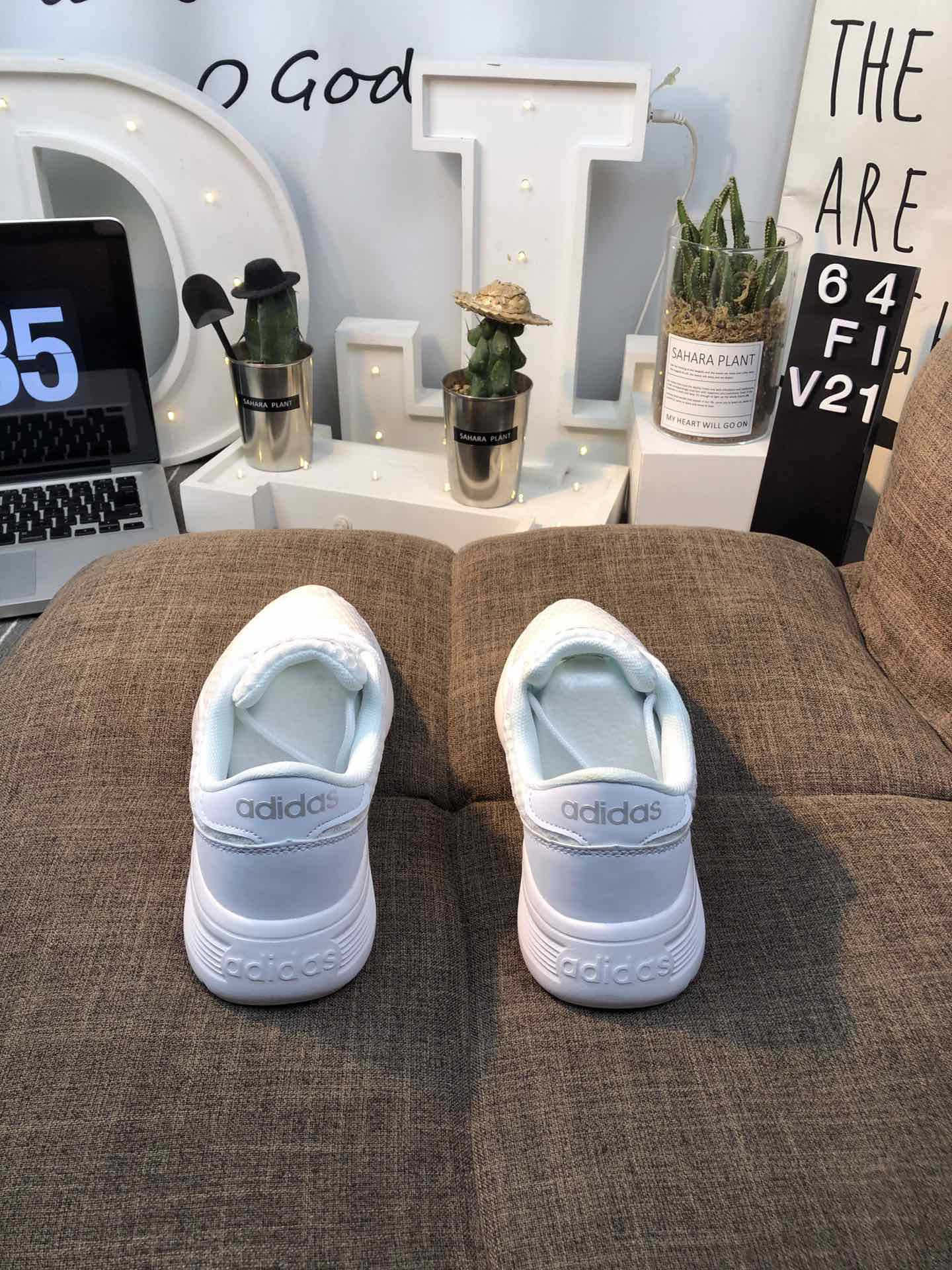 100真标 Adidas Vl Court 2.0 网面轻跑