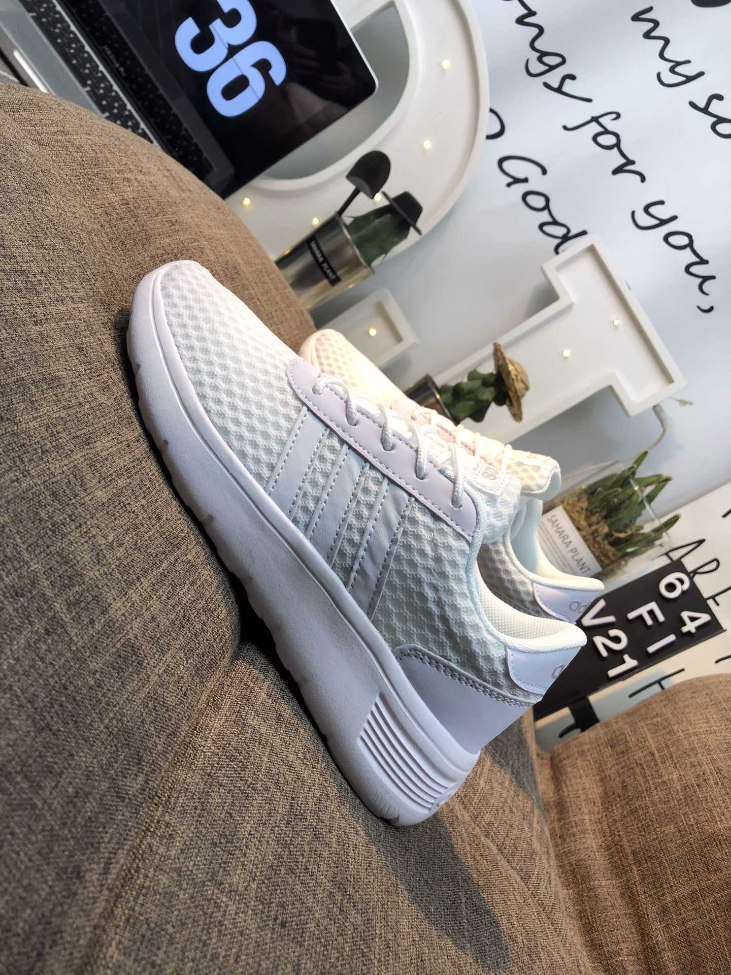 100真标 Adidas Vl Court 2.0 网面轻跑