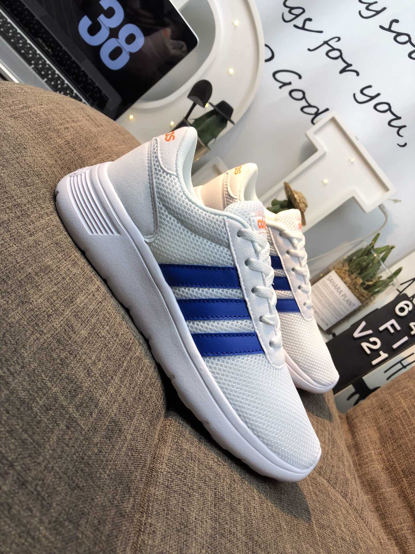 100真标 Adidas Vl Court 2.0 网面轻跑