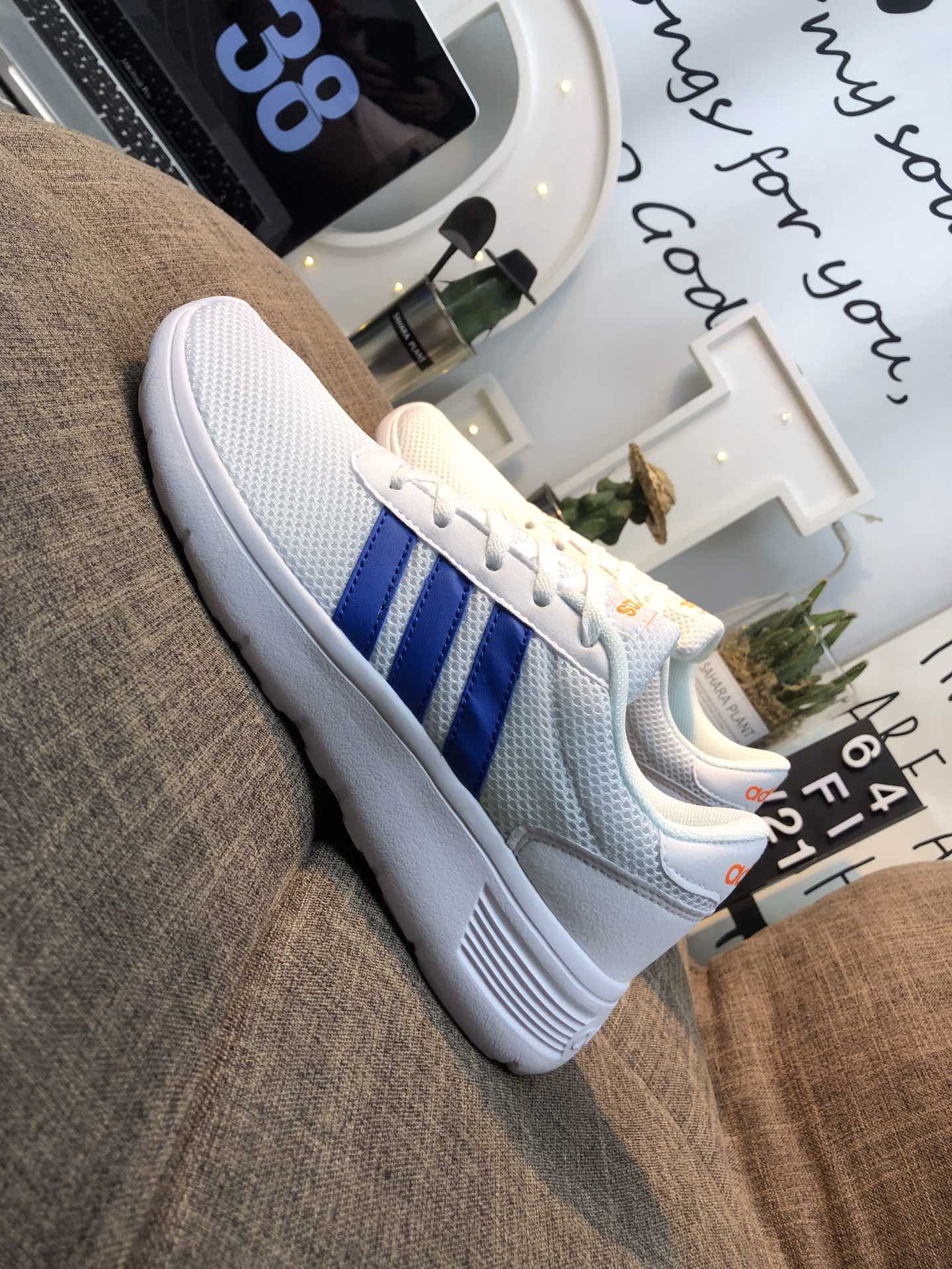 100真标 Adidas Vl Court 2.0 网面轻跑