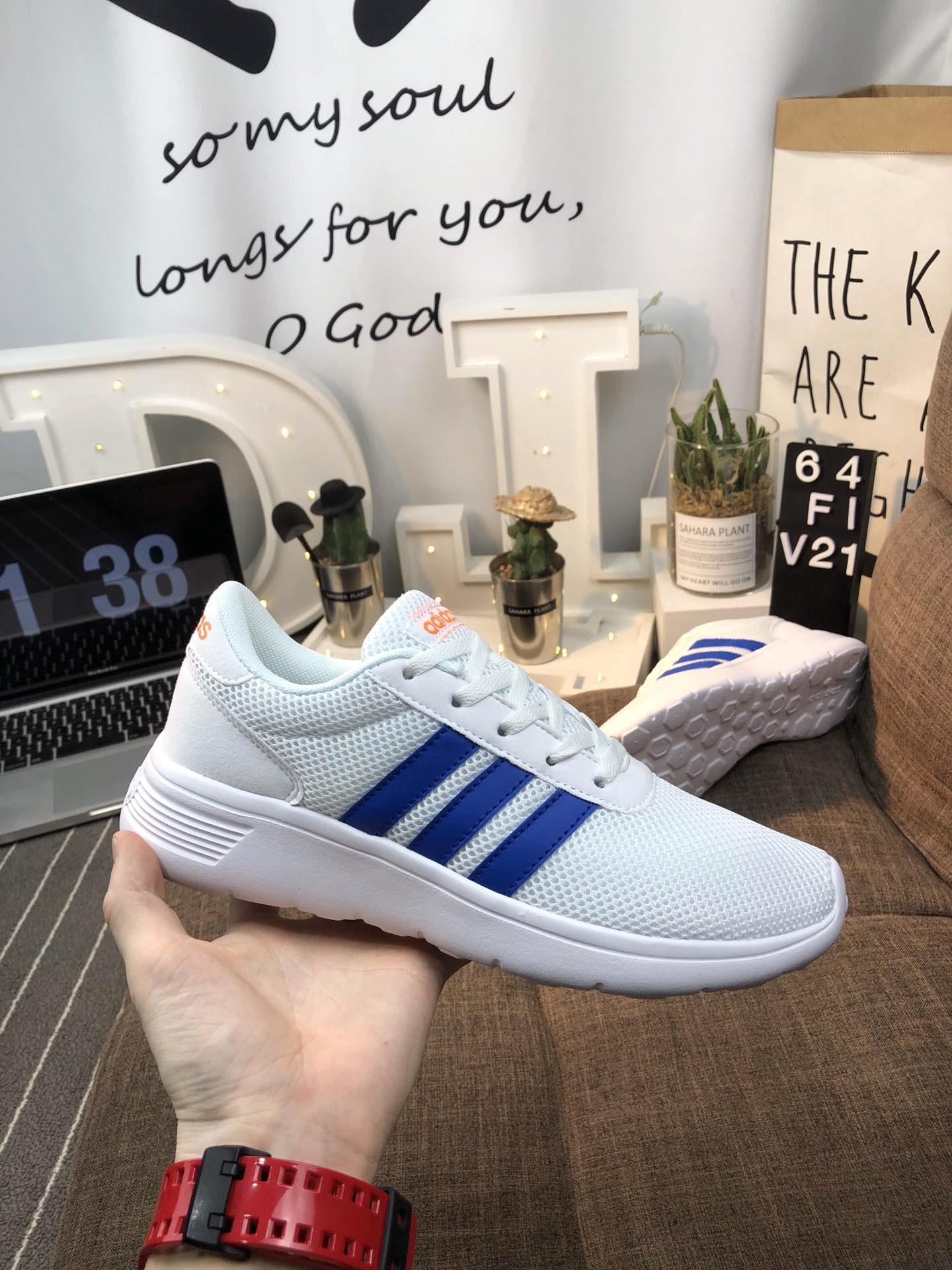 100真标 Adidas Vl Court 2.0 网面轻跑