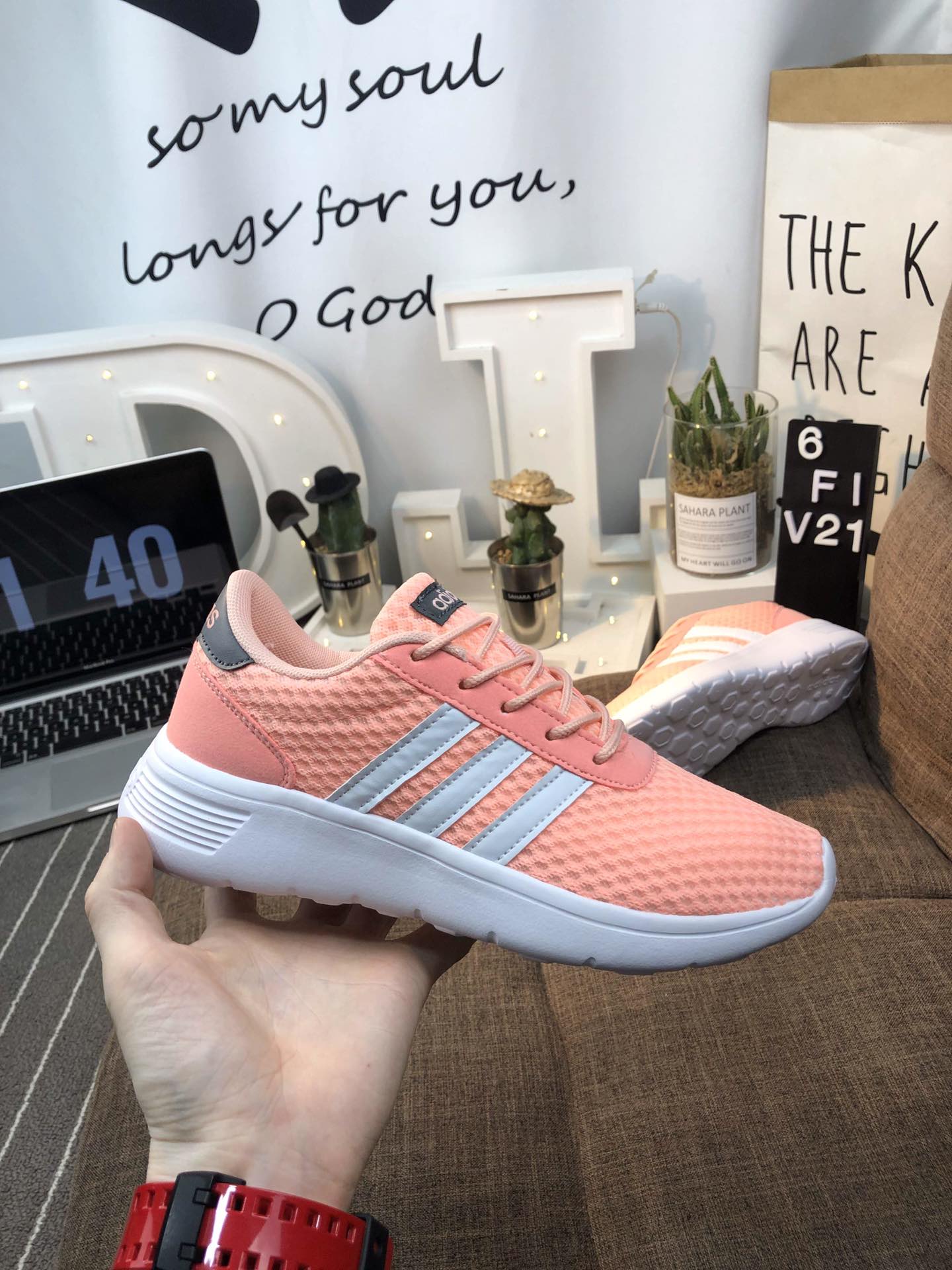 100真标 Adidas Vl Court 2.0 网面轻跑