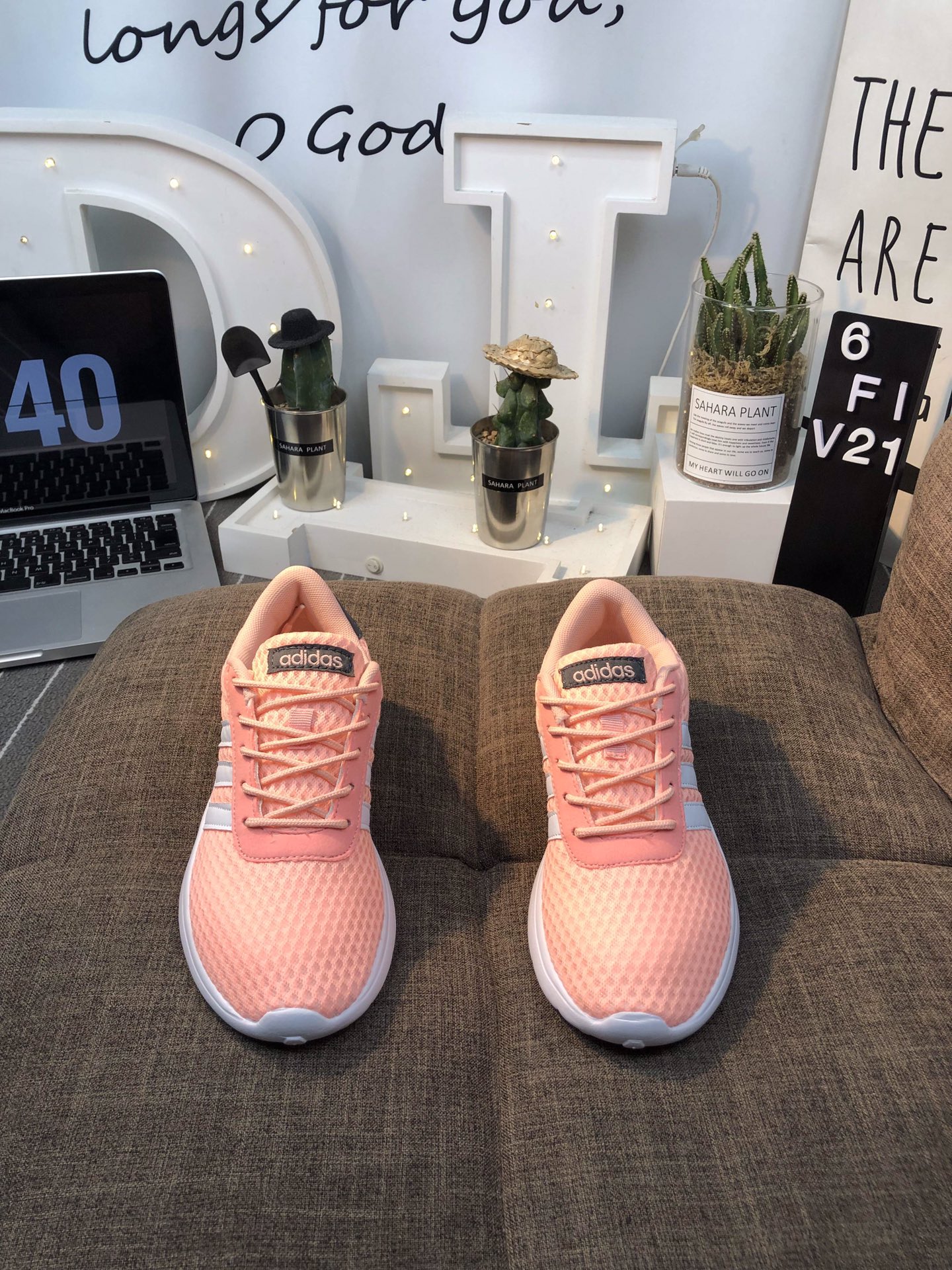 100真标 Adidas Vl Court 2.0 网面轻跑