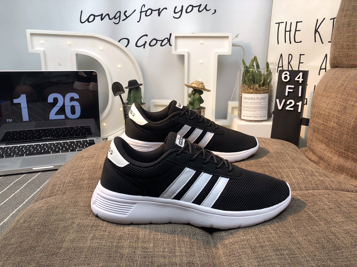 100真标 Adidas Vl Court 2.0 网面轻跑
