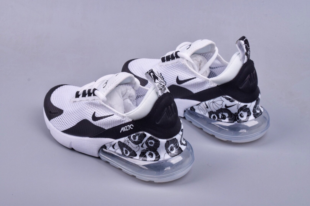 190全新原楦开发版型，正确氦气回弹气垫大底  官方新色，耐克 NIKE Air Max 270 漫威联名海浪镂空系列后跟半掌高弹气垫休闲运动百搭慢跑鞋AR0499-104 公司级真标带半码