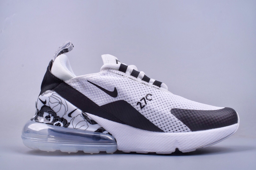 190全新原楦开发版型，正确氦气回弹气垫大底  官方新色，耐克 NIKE Air Max 270 漫威联名海浪镂空系列后跟半掌高弹气垫休闲运动百搭慢跑鞋AR0499-104 公司级真标带半码