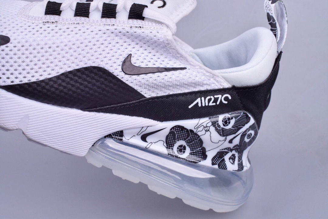 190全新原楦开发版型，正确氦气回弹气垫大底  官方新色，耐克 NIKE Air Max 270 漫威联名海浪镂空系列后跟半掌高弹气垫休闲运动百搭慢跑鞋AR0499-104 公司级真标带半码
