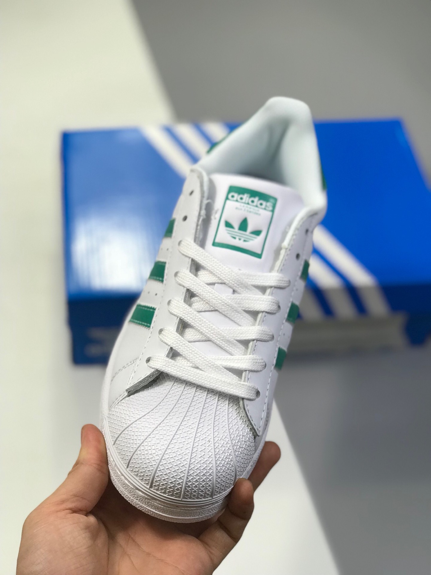 160阿迪达斯 adidas Originals SuperStarII 贝壳头  琥珀绿 休闲 情侣板鞋 G27811