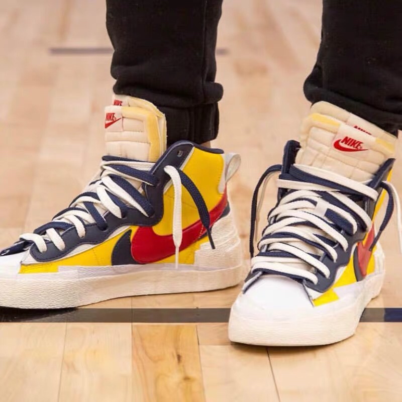 160 真标半码 Nike Blazer Mid x Sacai 联名 结构休闲板鞋BV0072-700 001