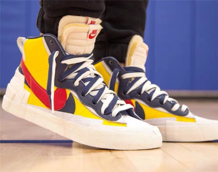 160 真标半码 Nike Blazer Mid x Sacai 联名 结构休闲板鞋BV0072-700 001