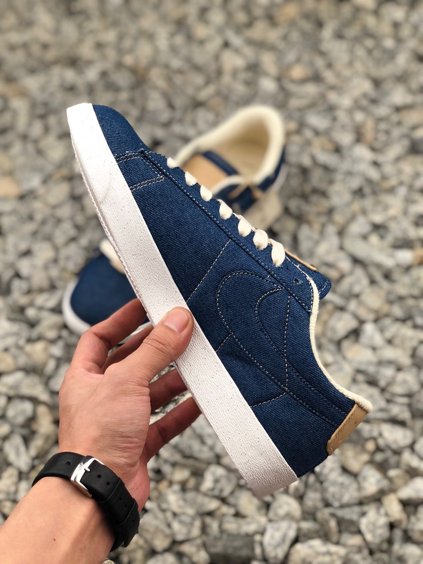 150耐克公司级Nike Blazer Low LX 开拓者低帮 牛仔布休闲运动板鞋 AV9371-506